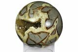 Crystal Filled, Polished Septarian Sphere - Utah #161346-3